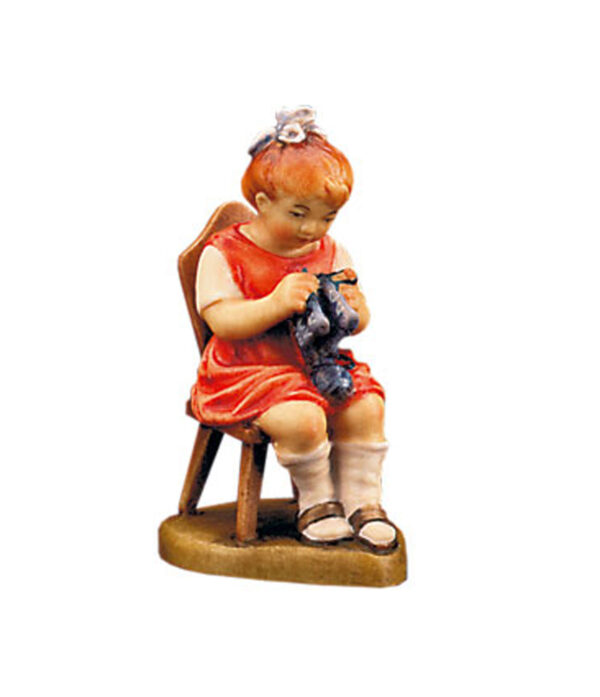 Muchacha que teje (Nacimiento Rustico)-0