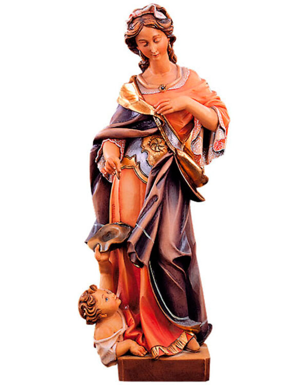 Santa Isabel. (Imagen en madera)-0