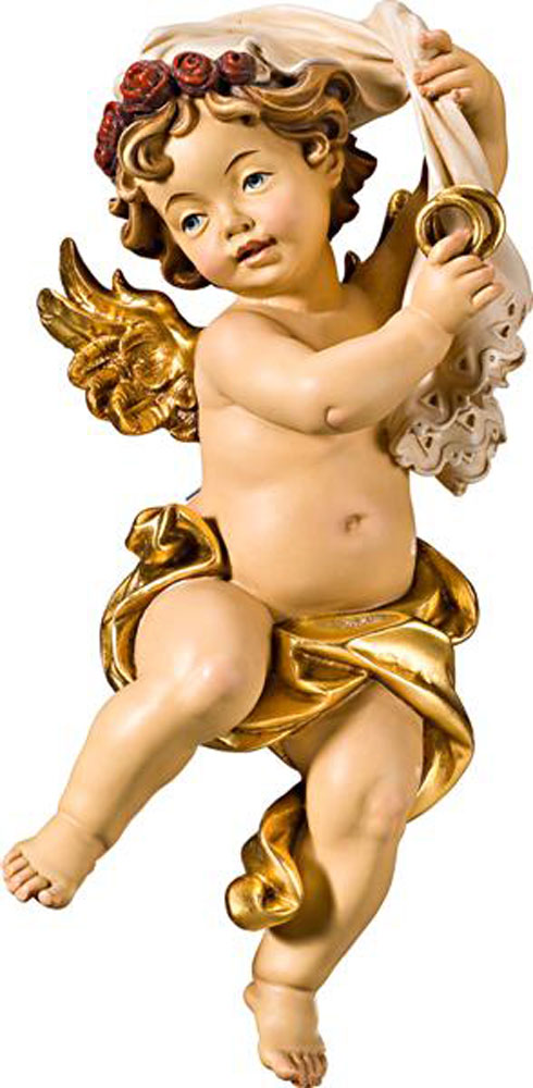 Angel con anillos de boda