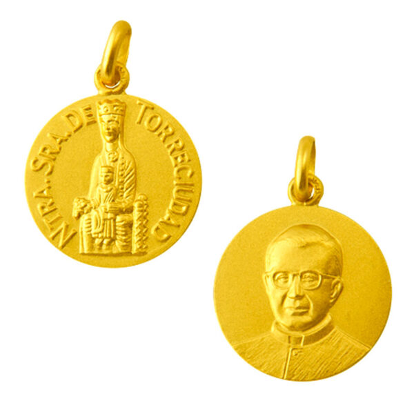 Medalla escapulario de Nuestra Señora de Torreciudad y San Jose Maria Escriva de Balaguer-0