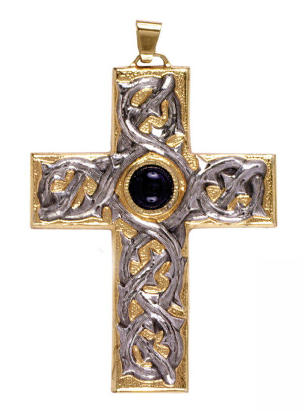 Cruz Pectoral con piedras.-0