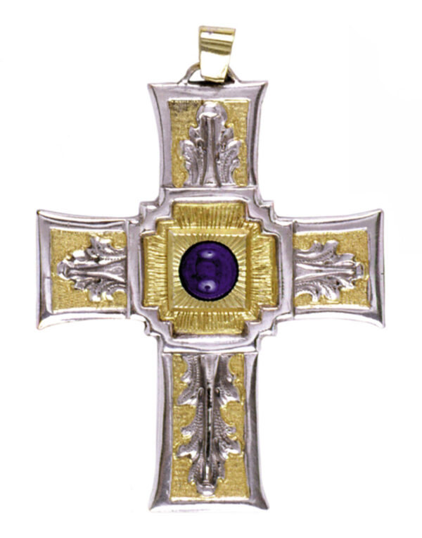 Cruz Pectoral con piedras.-0
