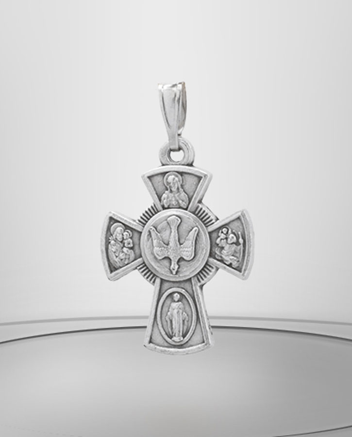 Cruz de confirmación en metal