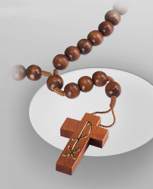 Olive wood rosary