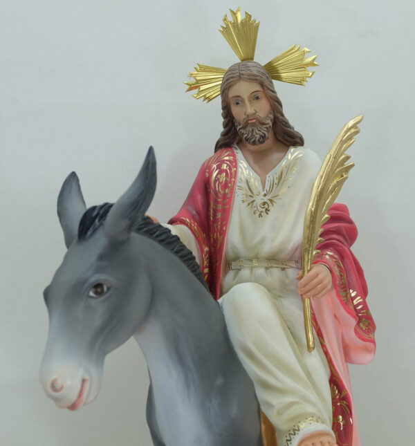 Jesus entrando a Jerusalen. Borriquita. Talla de madera-94992