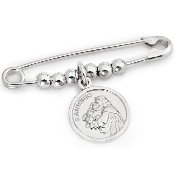 Alfiler 'San Antonio de Padua'. Plata de ley 925. AMEN-0