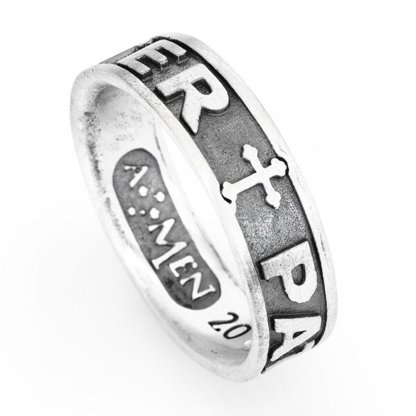 Lord’s Prayer ring. Sterling silver 925.  AMEN