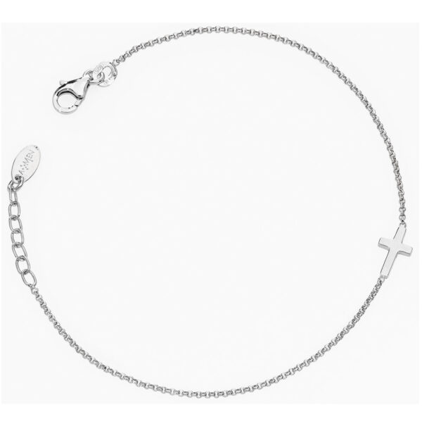 Pulsera Cruz. Plata de ley. Varios acabados. AMEN-0