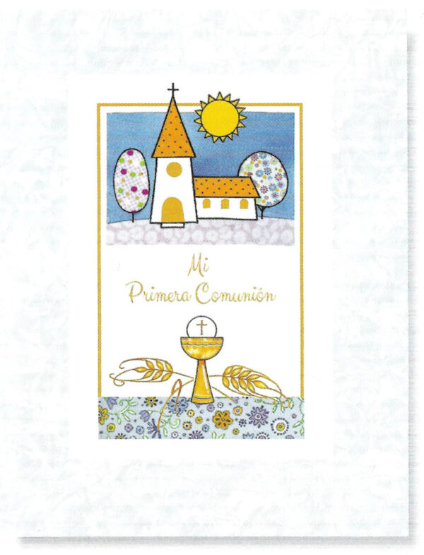 Communion book in imitation mother-of-pearl. With or without music.