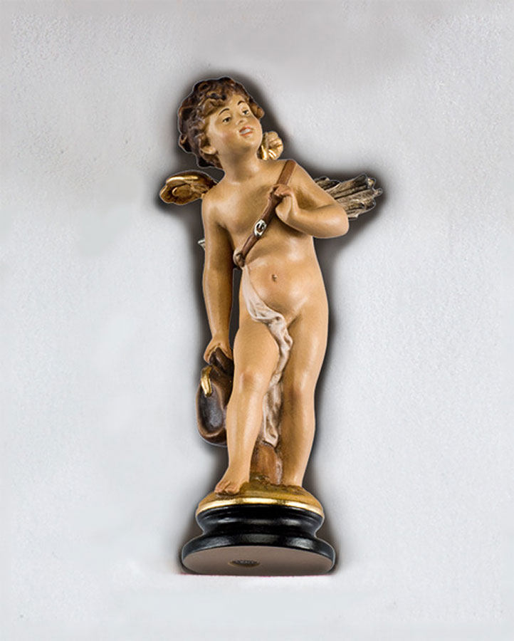 Angel del Amor, miniatura en talla madera.