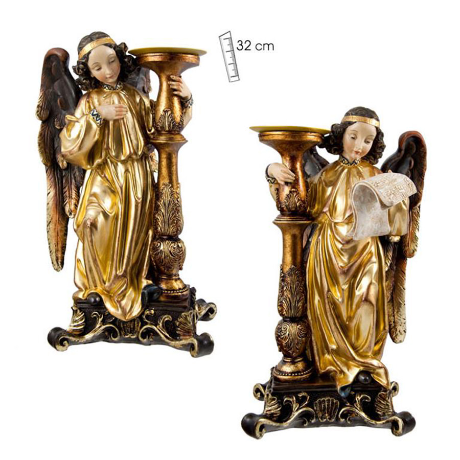 Couple of worshiping angels