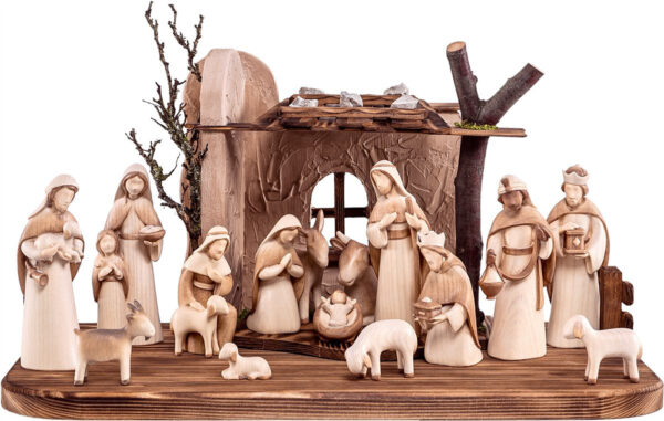 Nacimiento completo 17 piezas (Belen estilizado)-0