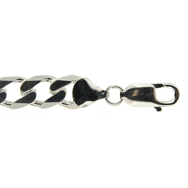 Cadena de plata de Ley modelo 'Bisel'. Grosor 9,10 mm-0