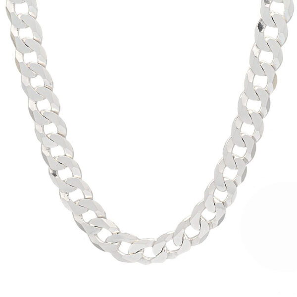 Cadena de plata de Ley modelo 'Bisel'. Grosor 7,60 mm-130226