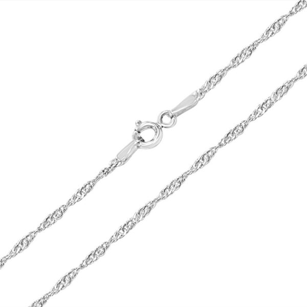Cadena de plata de Ley modelo 'Asia'. Grosor 1,50 mm-130230