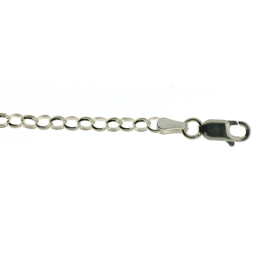 Cadena de plata de Ley modelo 'Rolo'. Grosor 3,40 mm