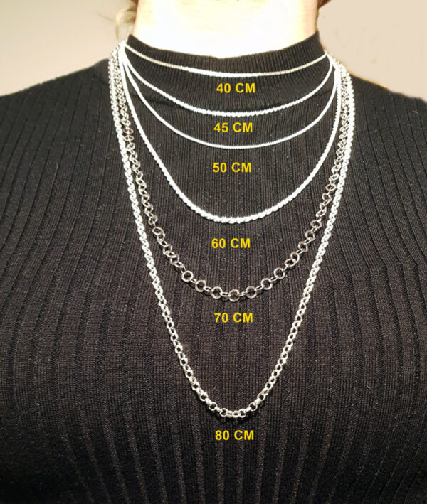 Cadena de plata de Ley modelo 'Bisel'. Grosor 9,10 mm-130229