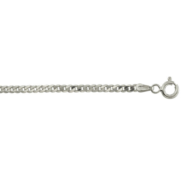 Cadena de plata de Ley modelo 'Bisel'. Grosor 2,60 mm-0