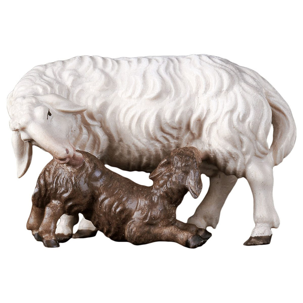 Ewe with lamb (Casales Nativity)