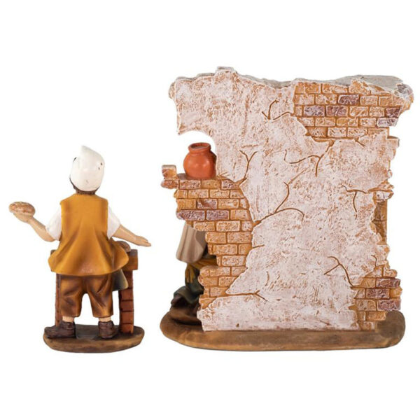 Conjunto de panaderos y horno. 14 cm.-137772