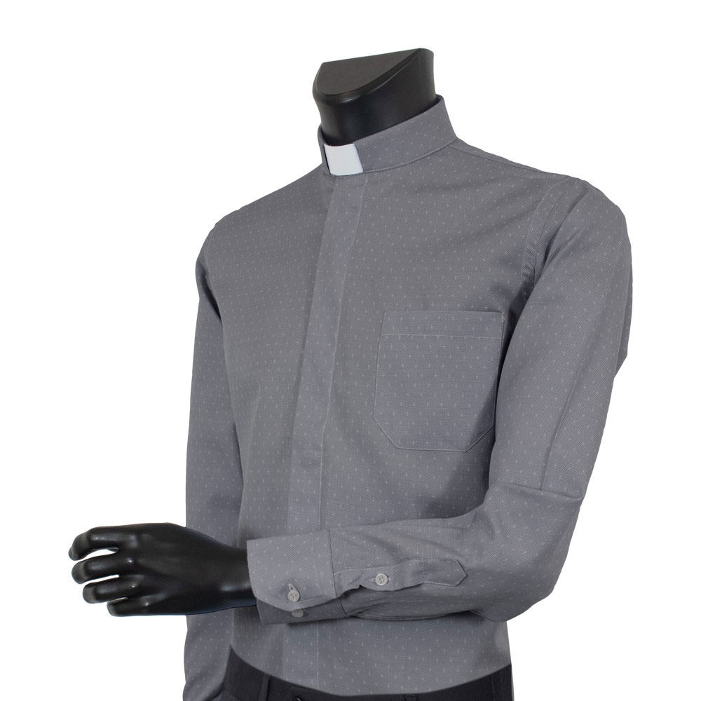 Camisa Clergyman Cruces. Manga larga. Mixto. Varios colores.