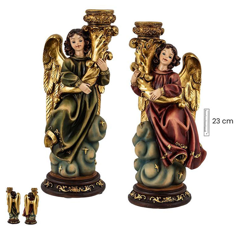 Couple of worshiping angels