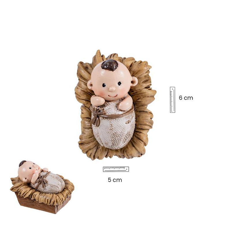 Niño Jesus en cuna. Varias medidas.