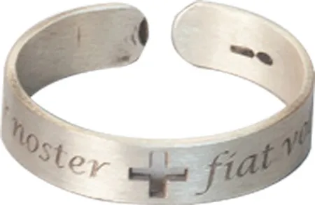 Anillo 'Padre Nuestro'. Plata