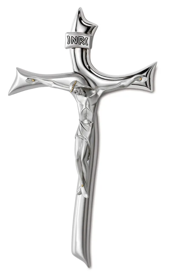 Crucifijo. Baño de plata