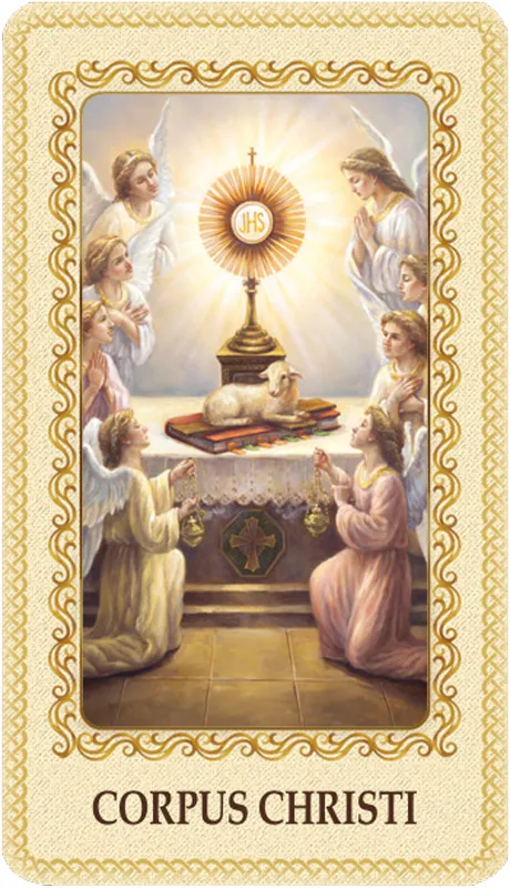 Corpus Christi card laminated