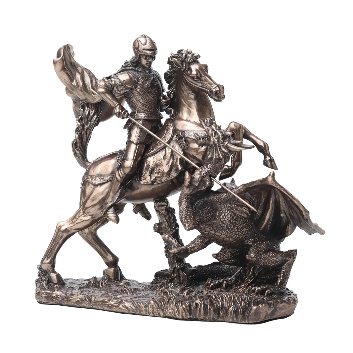 San Jorge. Acabado bronce