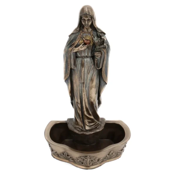 Benditera Sagrado Corazon de Maria. Bronce