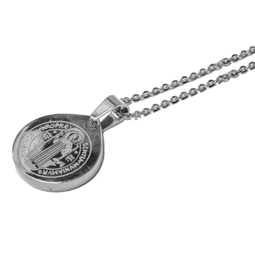 Medalla San Benito. Acero.