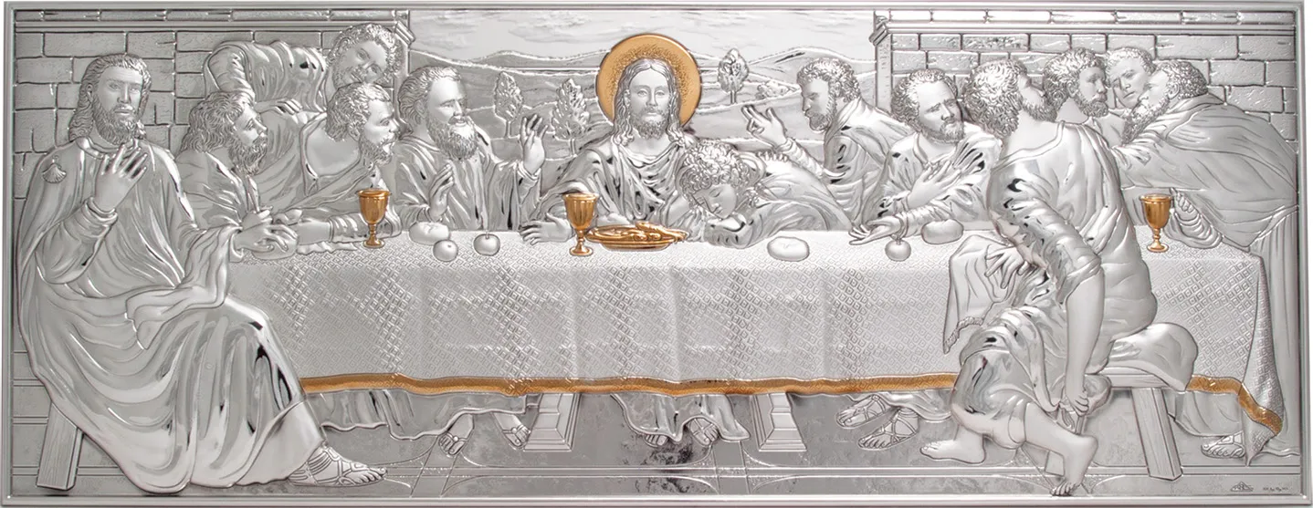 Retablo de la Ultima Cena. Bicolor