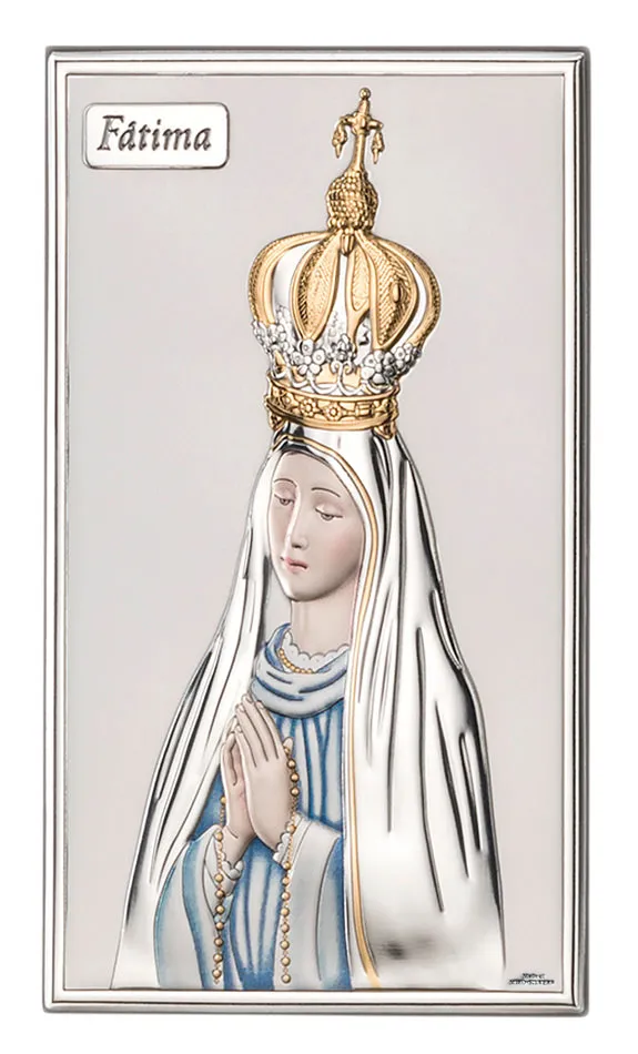 Our Lady of Fatima altarpiece. Colored