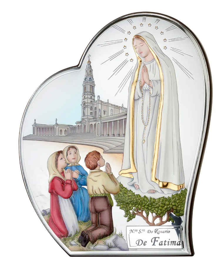 Our Lady of Fatima altarpiece. Colored