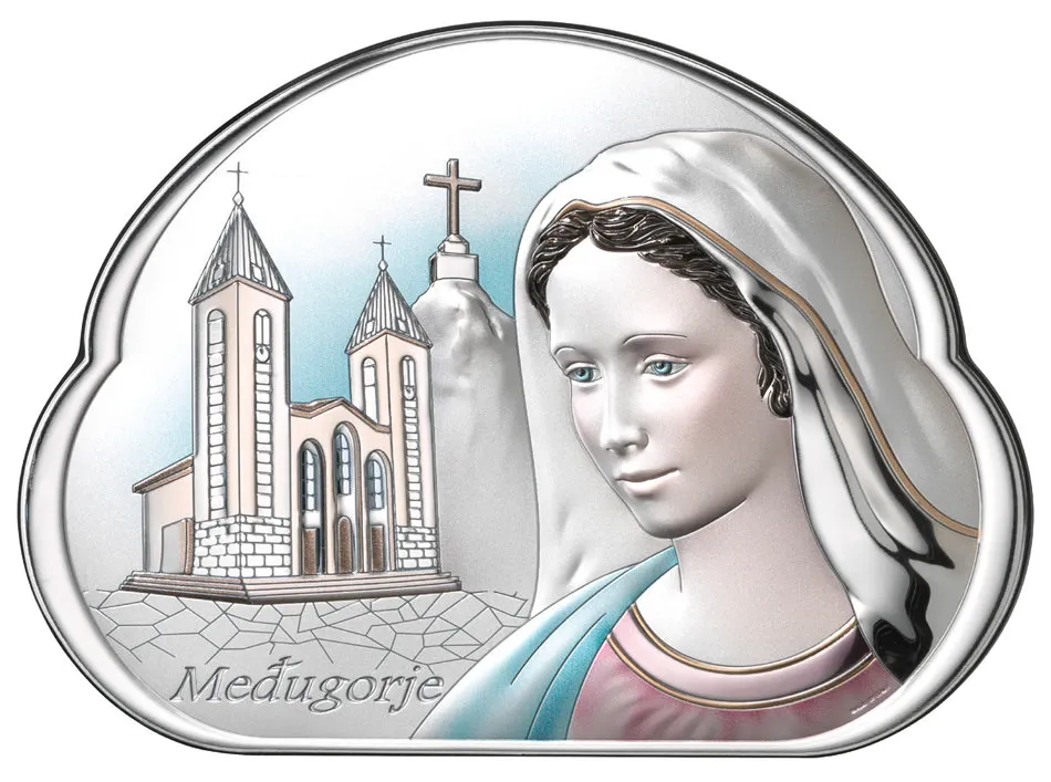 Our Lady of Medjugorje altarpiece. Colored