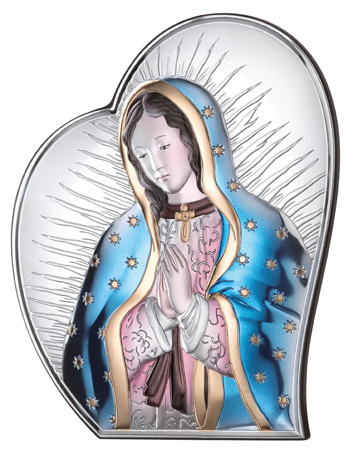 Our Lady of Guadalupe altarpiece. Colored