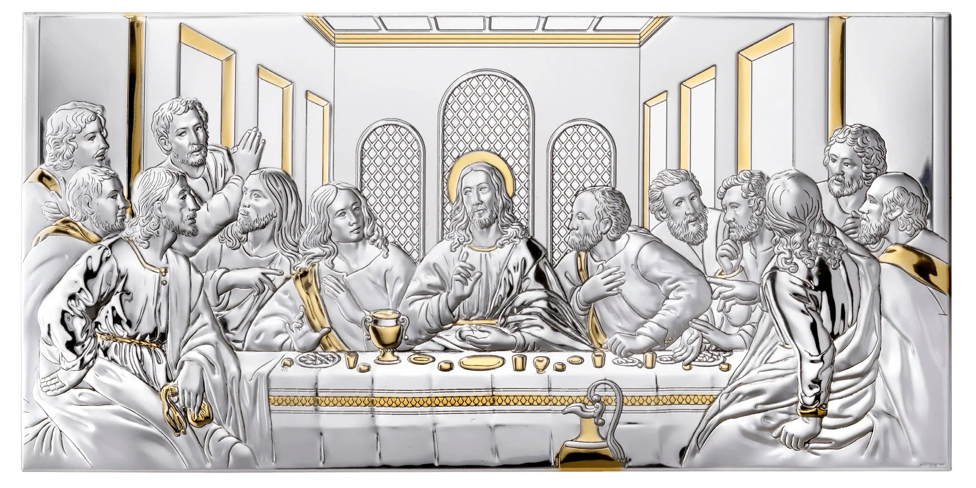 Retablo de la Ultima Cena. Bicolor