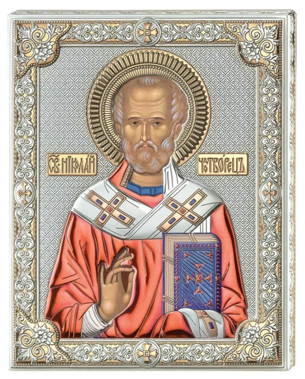 Icono de San Nicolas. Color
