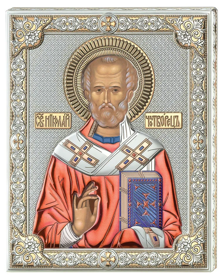 Icono de San Nicolas. Color