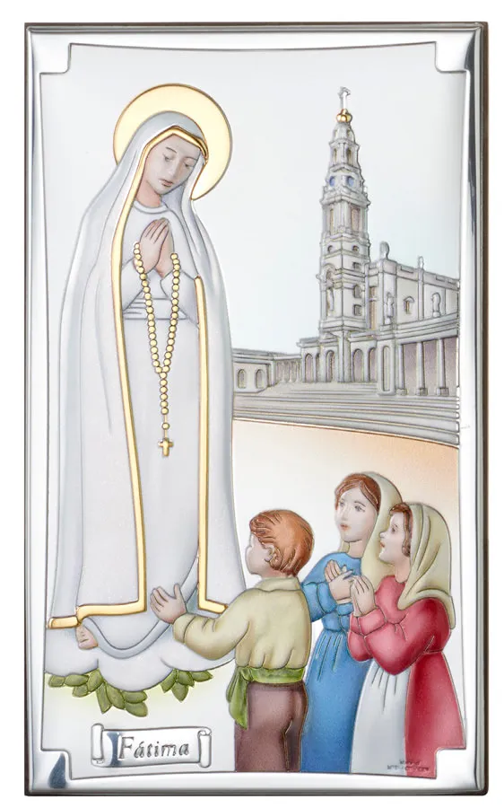 Our Lady of Fatima altarpiece. Colored