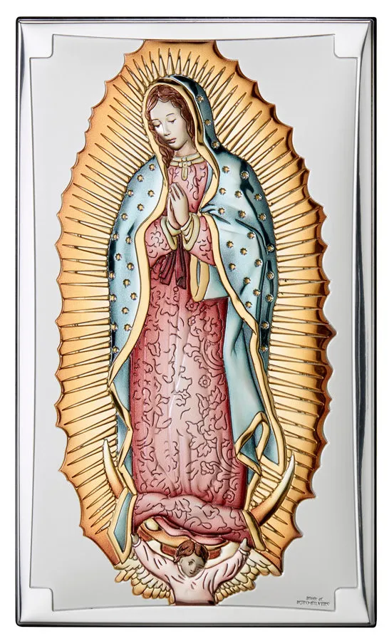 Retablo de la Virgen de Guadalupe. Color