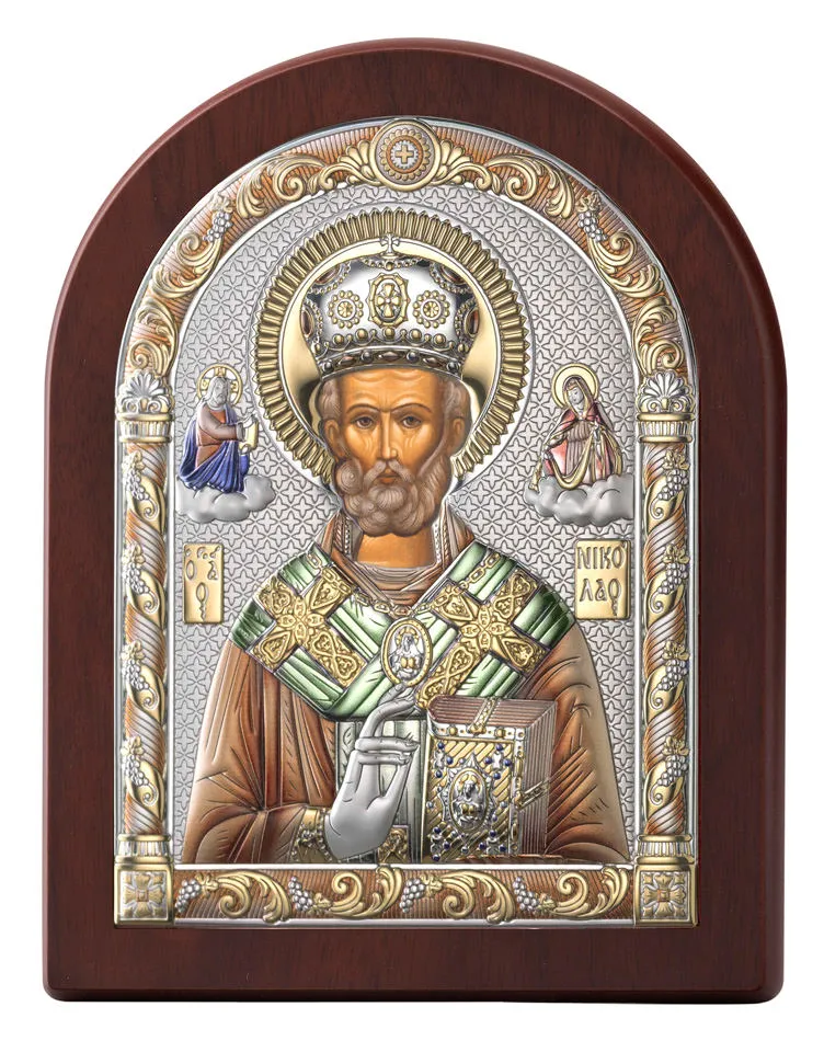 Icono de San Nicolas. Color