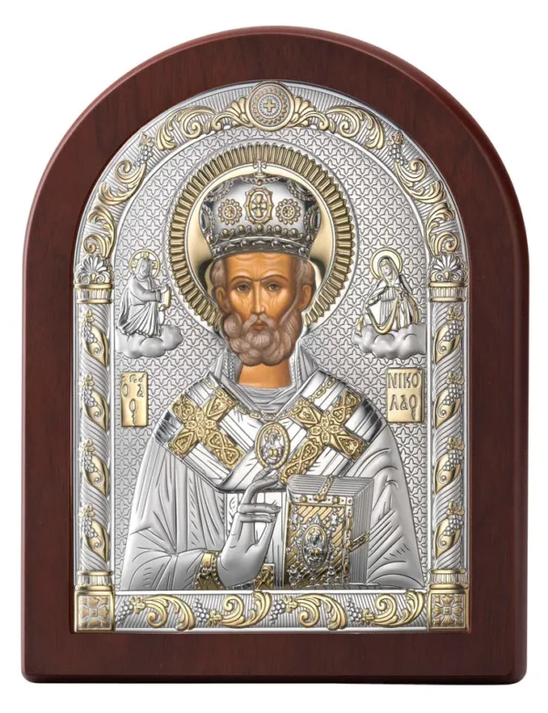Icono de San Nicolas. Bicolor
