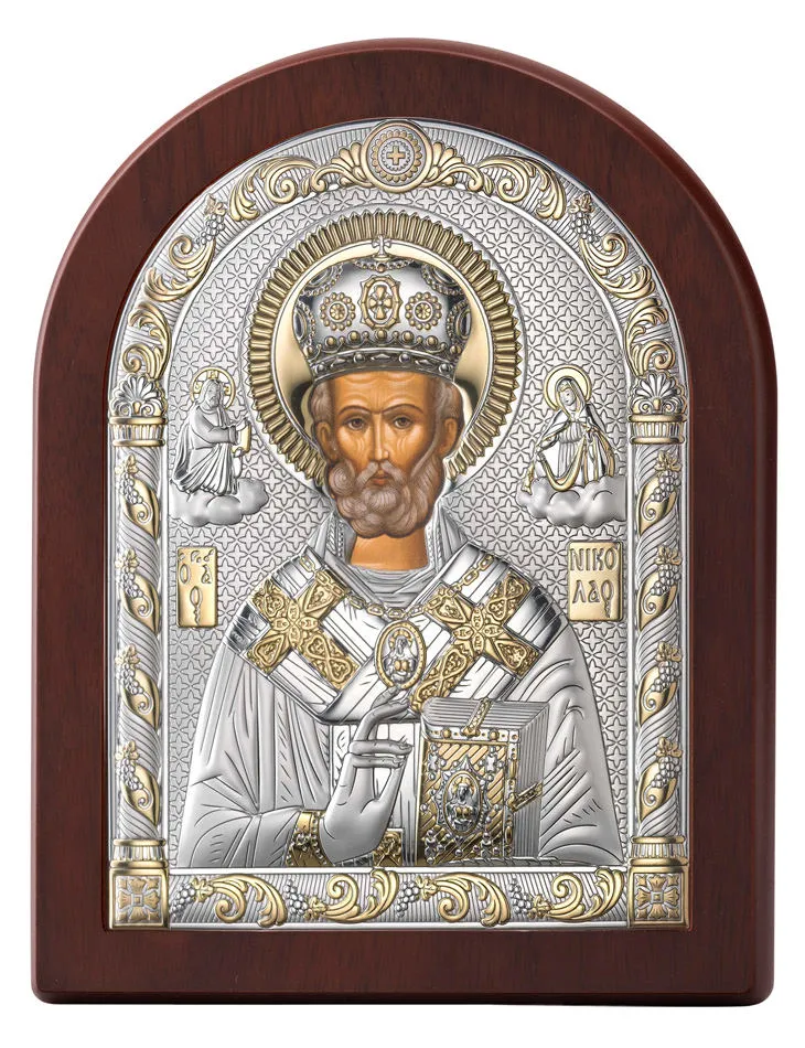 Icono de San Nicolas. Bicolor