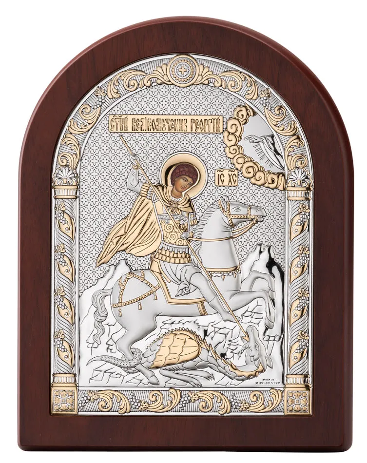 Saint George Icon. Bicolor