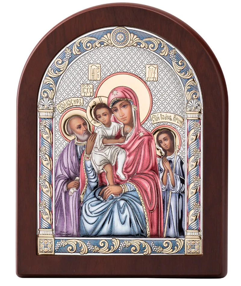 Icono de las 'Tres alegrias' de la Madre de Dios. Color