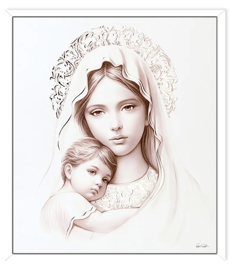 Cuadro de la Virgen con niño