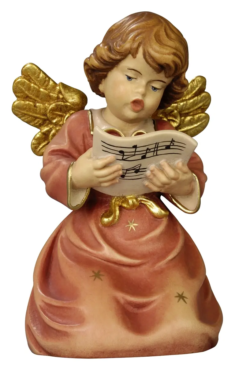 Angel arrodillado cantando